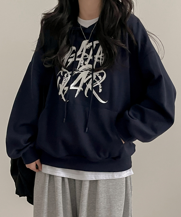 ゲインレタリングフード NAVY