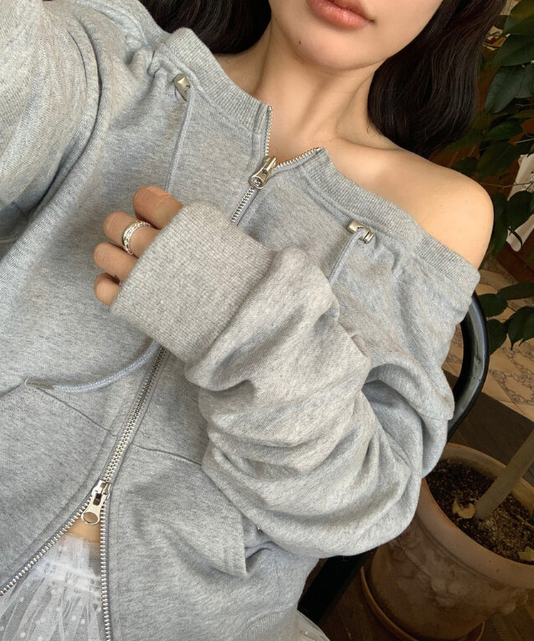 オフジップアップ GREY