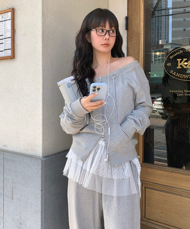 オフジップアップ GREY