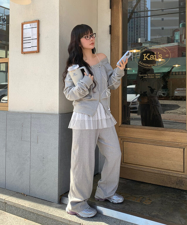 オフジップアップ GREY