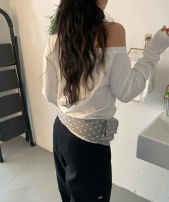 バッグ ドットウエストバッグ GRAY