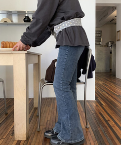 バッグ ドットウエストバッグ GRAY