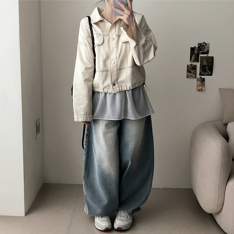 ドットシフォンレイヤードラップスカート IVORY