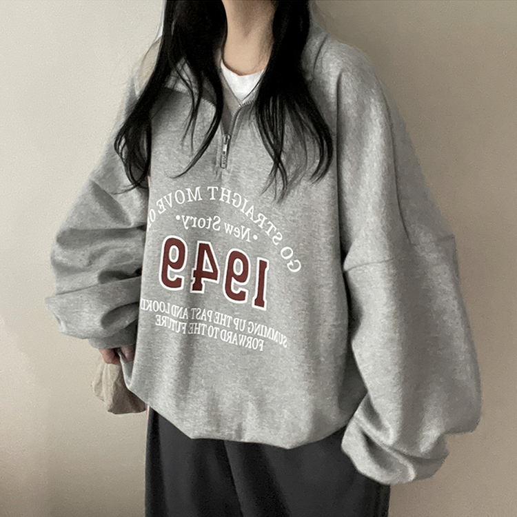 デイリージップアップトレーナー GREY
