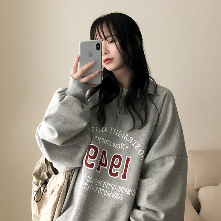 デイリージップアップトレーナー GREY