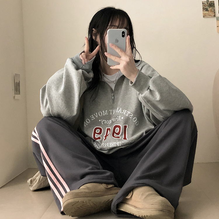 デイリージップアップトレーナー GREY