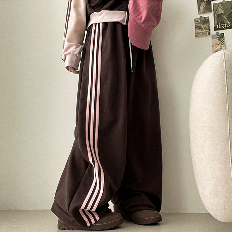 ラインワイドトレーニングパンツ(6color) BROWN