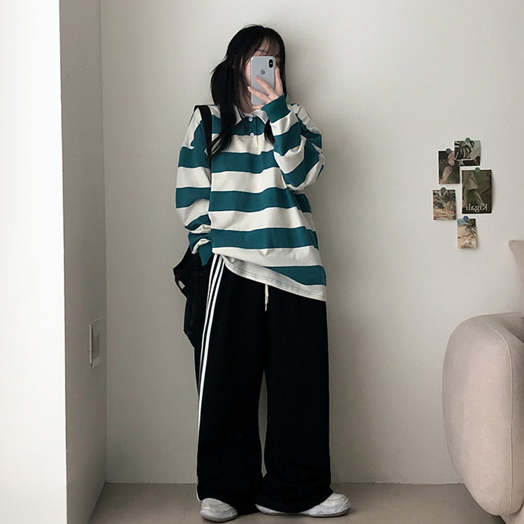ラインワイドトレーニングパンツ(6color) BLACK