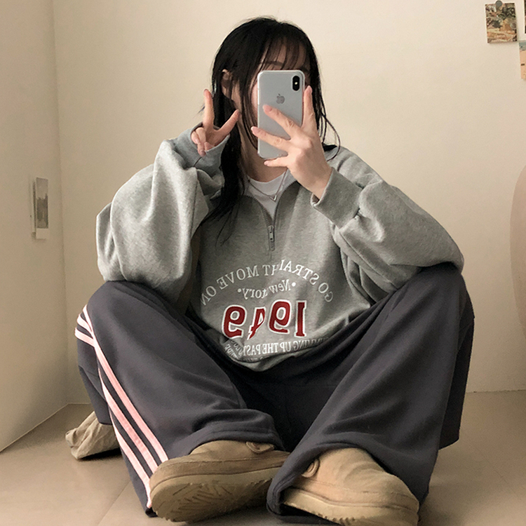 ラインワイドトレーニングパンツ(6color) CHARCOAL