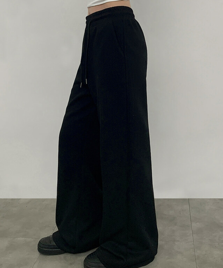 【丈別】ブーツカットトレーニングパンツ BLACK