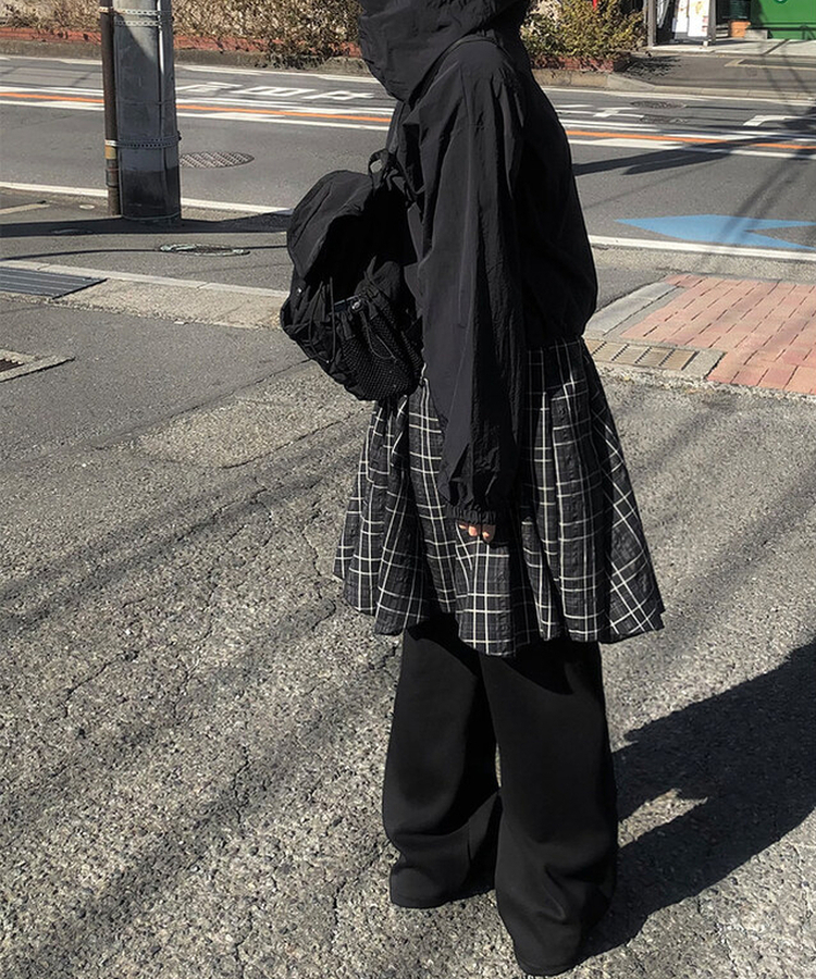 【丈別】ブーツカットトレーニングパンツ BLACK
