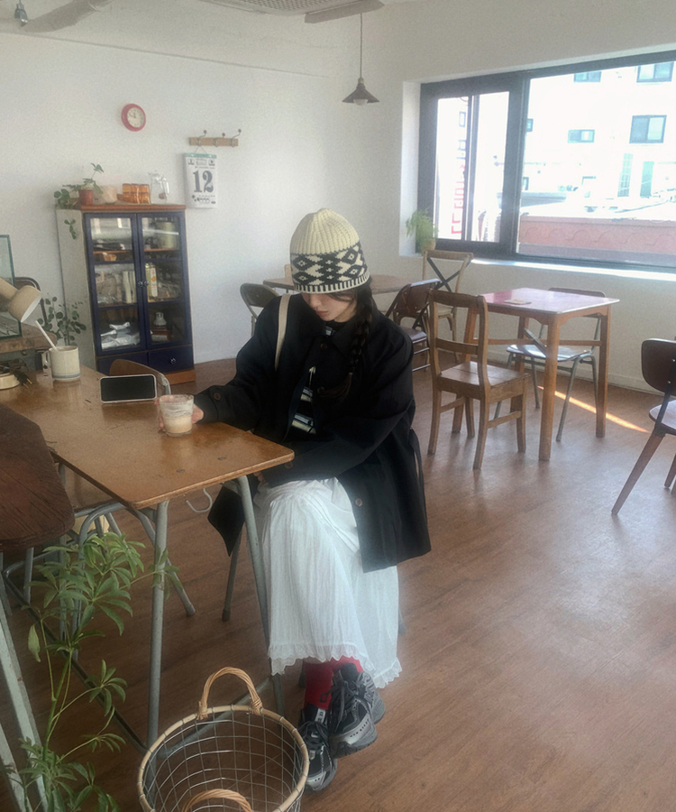 ティアードロングスカート WHITE