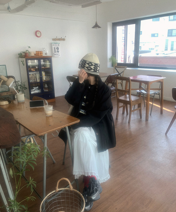 ロバンハーフトレンチコート BLACK