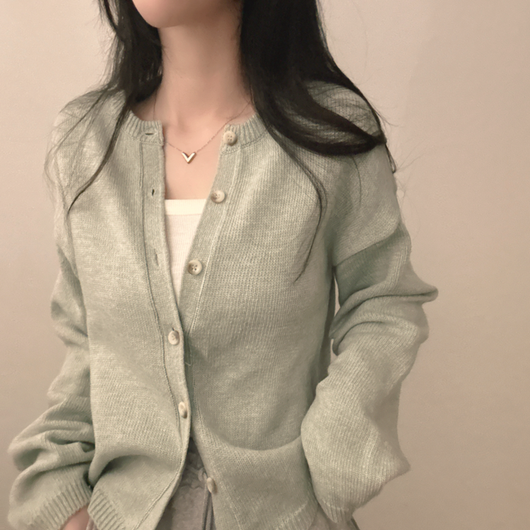 デイリーニットカーディガン(6color) MINT