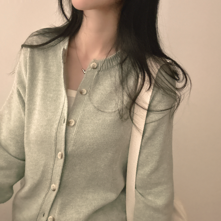 デイリーニットカーディガン(6color) MINT