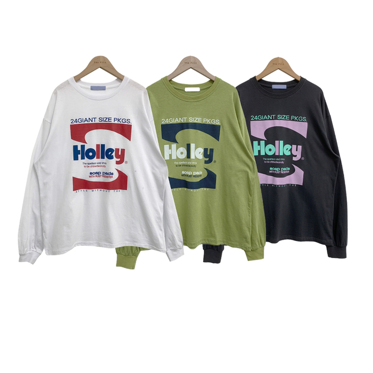 オーバーフィットプリンティング長袖Tシャツ