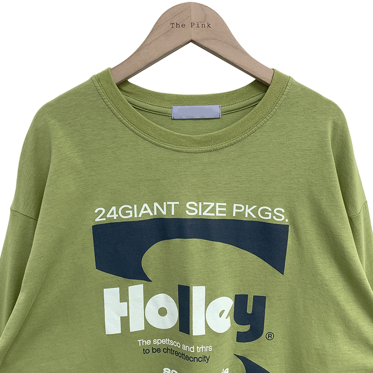 オーバーフィットプリンティング長袖Tシャツ