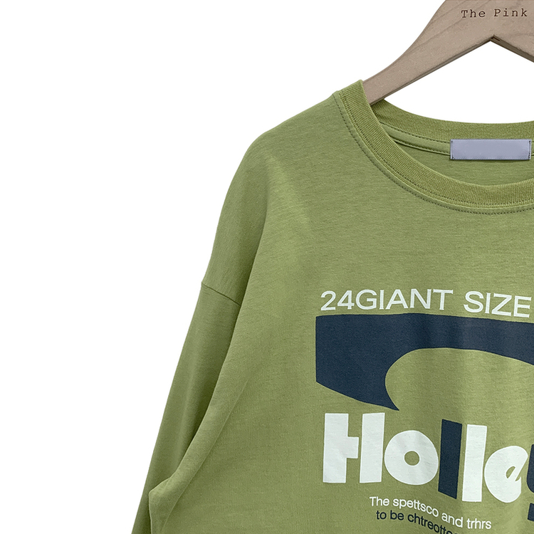 オーバーフィットプリンティング長袖Tシャツ