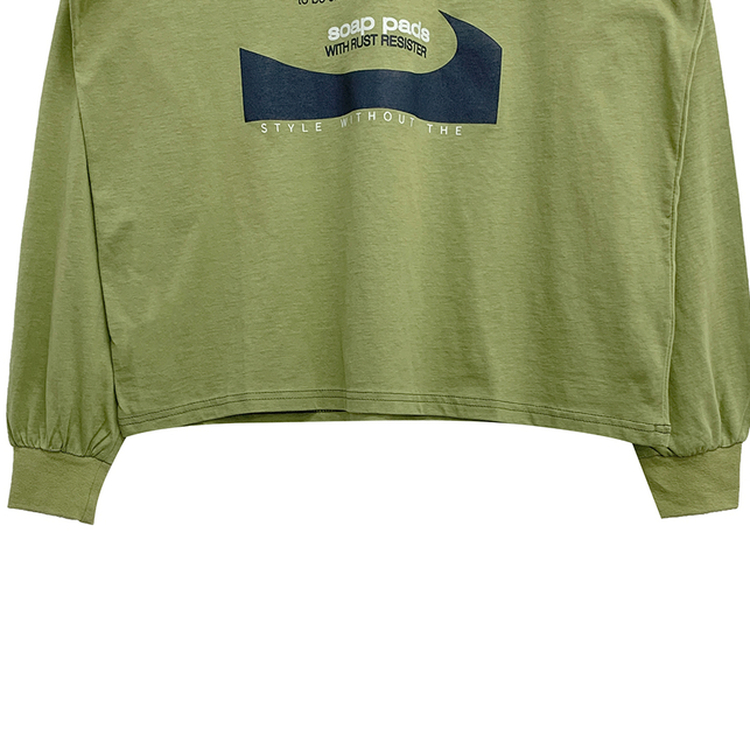 オーバーフィットプリンティング長袖Tシャツ