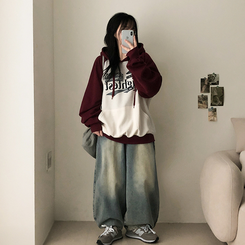 【丈別】]ビンテージウォッシングワイドデニムパンツ(5color) Vintage Light Blue
