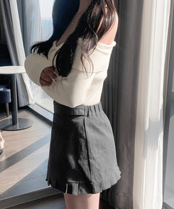 オフショルダーニット IVORY