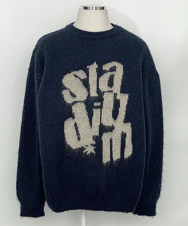 スターレタリングウールニット