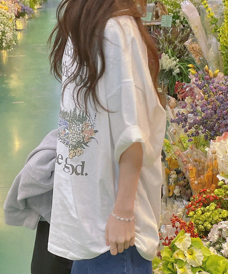 スプリングガーデンTシャツ IVORY
