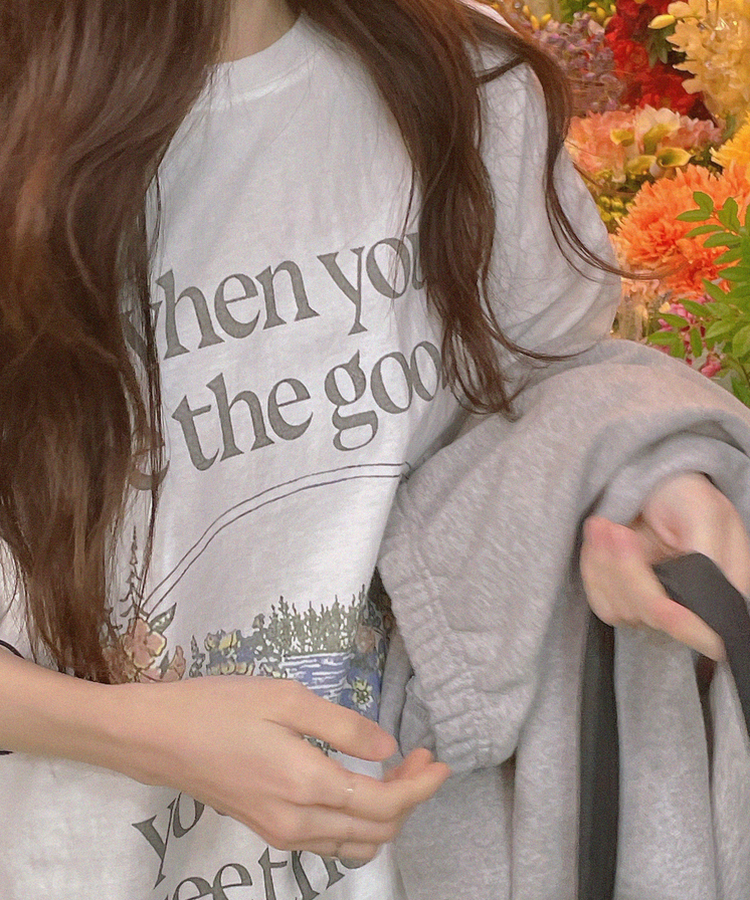 スプリングガーデンTシャツ IVORY