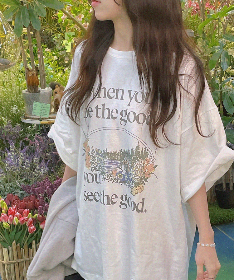 スプリングガーデンTシャツ IVORY