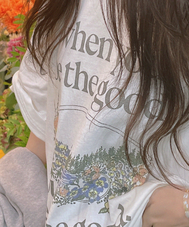 スプリングガーデンTシャツ IVORY
