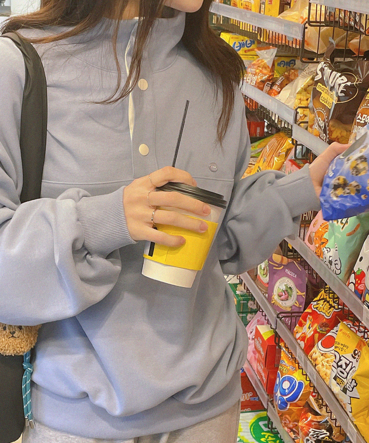 フレッドボタントレーナー(5color) LIGHT BLUE