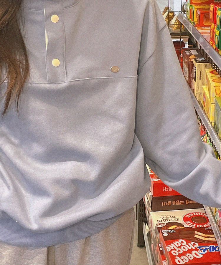 フレッドボタントレーナー(5color) LIGHT BLUE