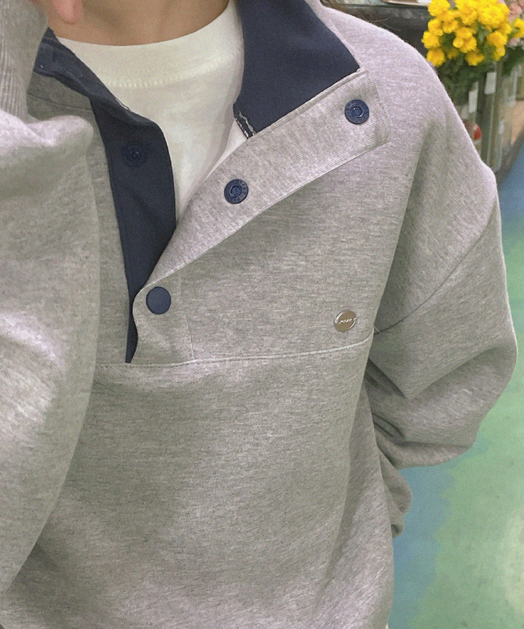 フレッドボタントレーナー(5color) GREY