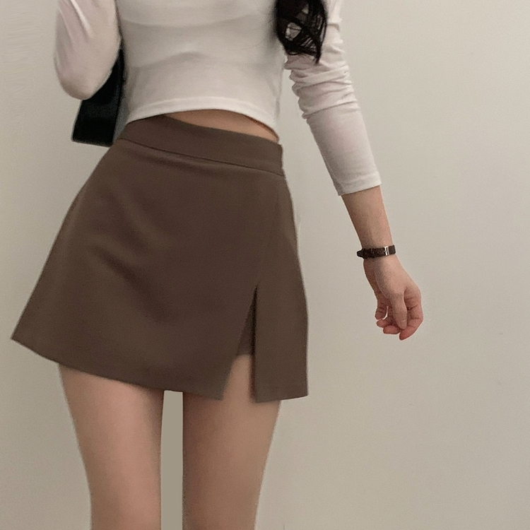ラップAラインミニスカート(5color) MOCHA