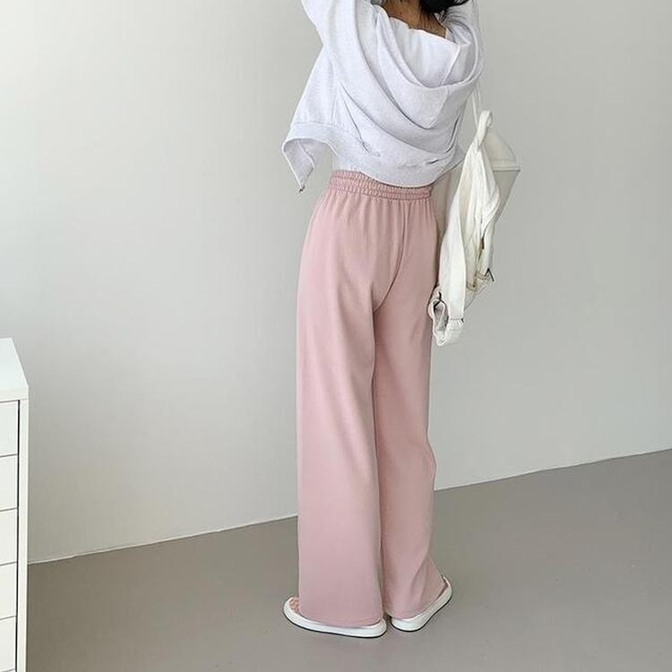 【丈別】バンディングトレーニングワイドパンツ(7color) PINK
