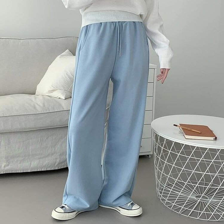 【丈別】バンディングトレーニングワイドパンツ(7color) SKY BLUE