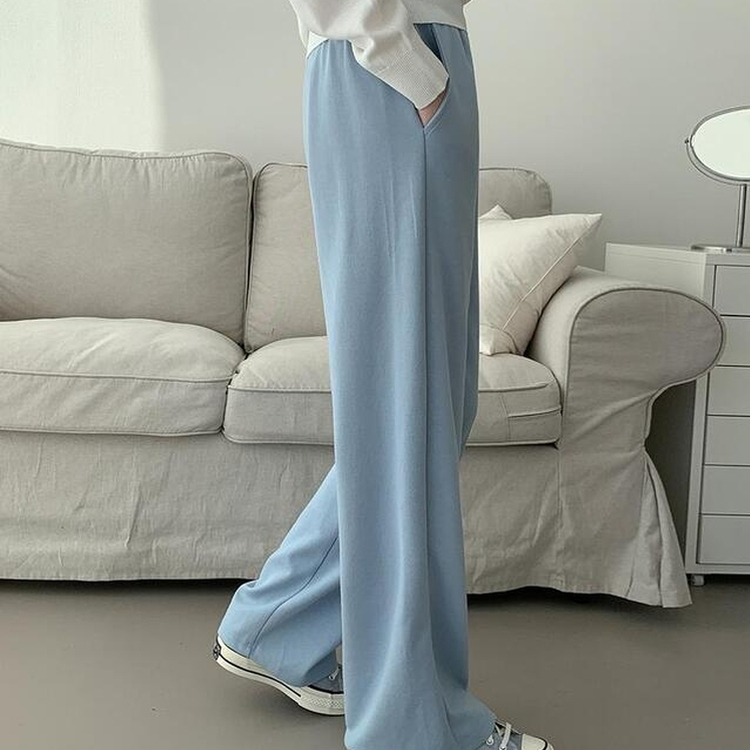 【丈別】バンディングトレーニングワイドパンツ(7color) SKY BLUE
