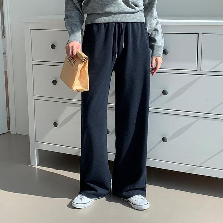 【丈別】バンディングトレーニングワイドパンツ(7color) DARK NAVY