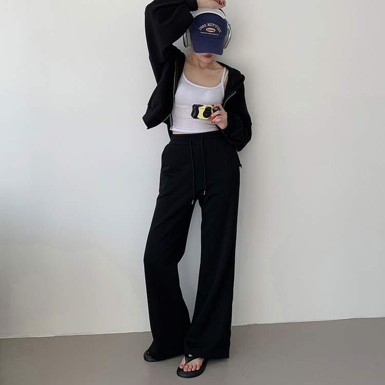 【丈別】トレーニングブーツカットパンツ BLACK