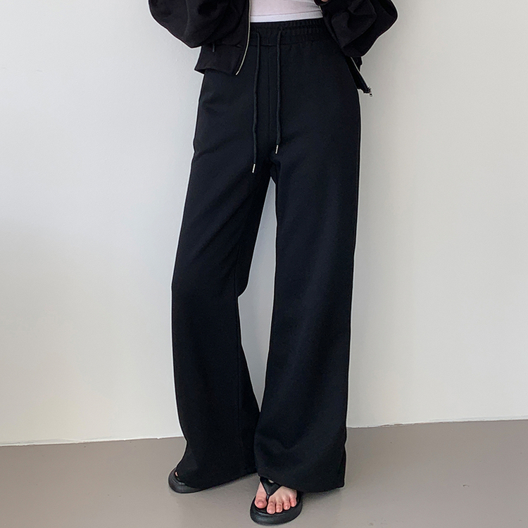 【丈別】トレーニングブーツカットパンツ BLACK