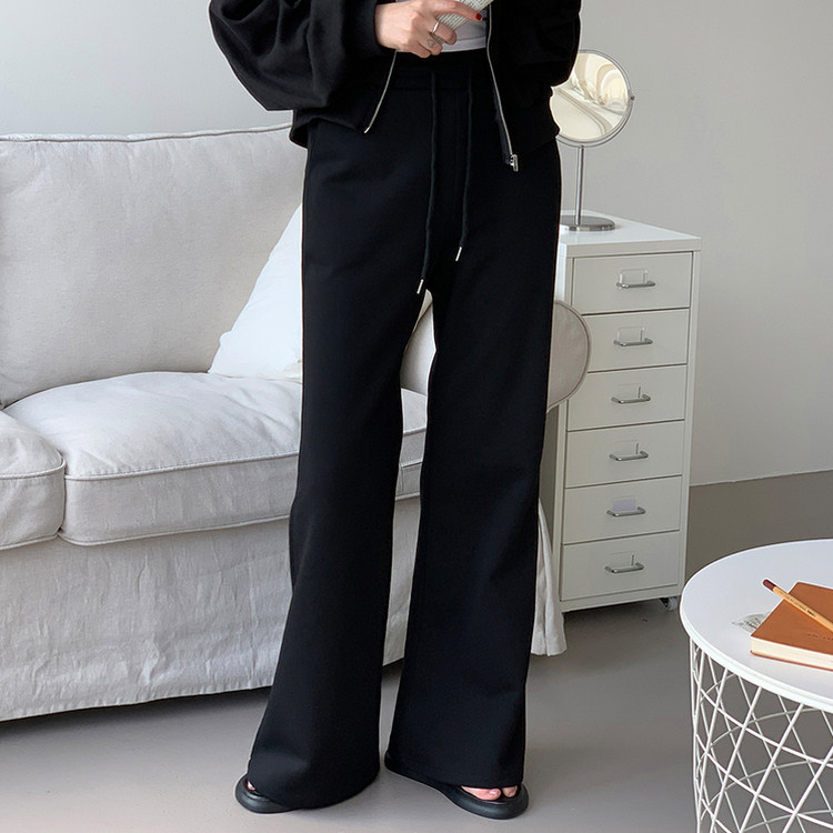 【丈別】トレーニングブーツカットパンツ BLACK