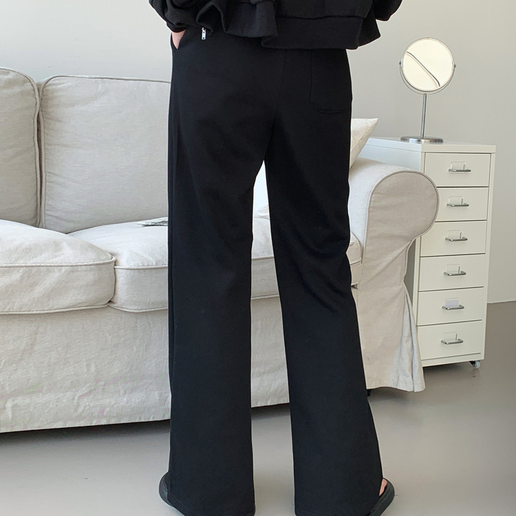 【丈別】トレーニングブーツカットパンツ BLACK