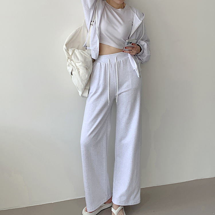 【SET】トレーニングフード ワイドパンツ IVORY