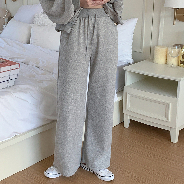 【SET】トレーニングフード ワイドパンツ GREY