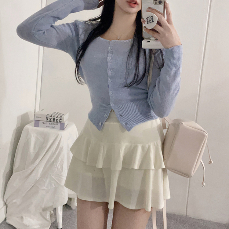 ティアードフレアスカートパンツ IVORY
