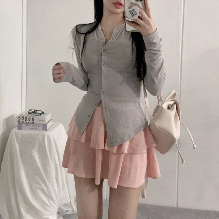 ティアードフレアスカートパンツ PINK