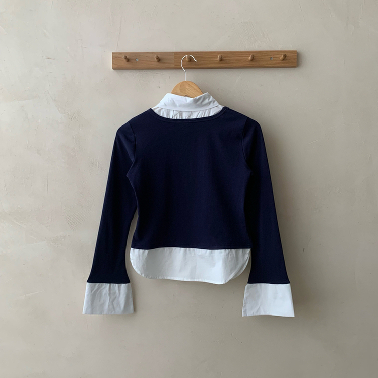 スリムレイヤード長袖Ｔシャツ