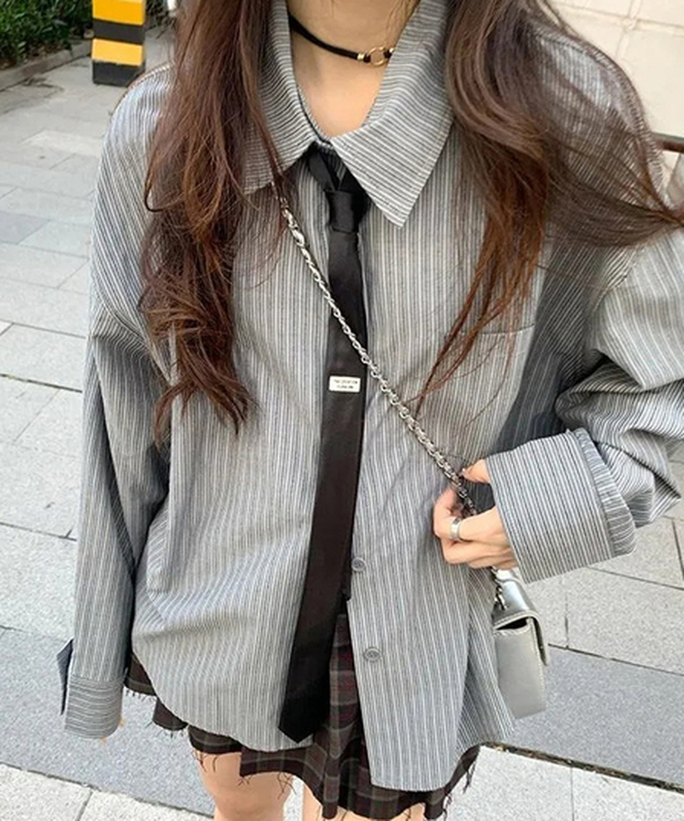 スクールルックシャツ BLACK