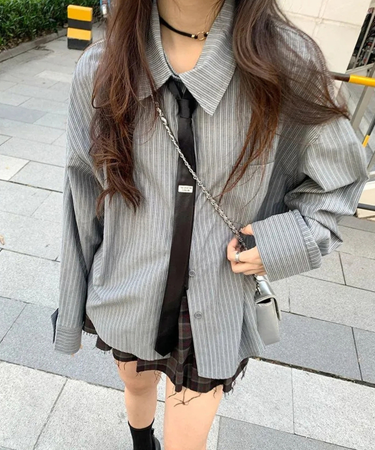 スクールルックシャツ BLACK