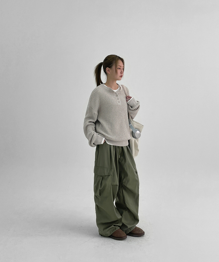 カーゴバンディングパンツ KHAKI